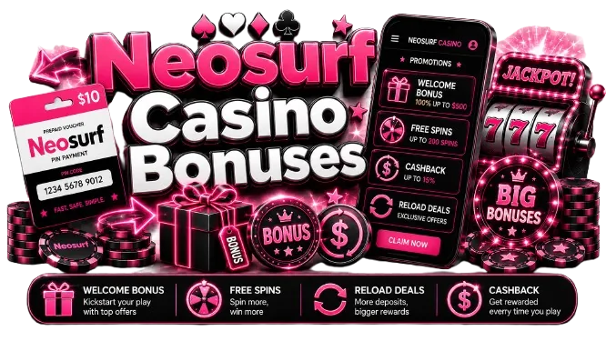 Neosurf Casino Bonuses